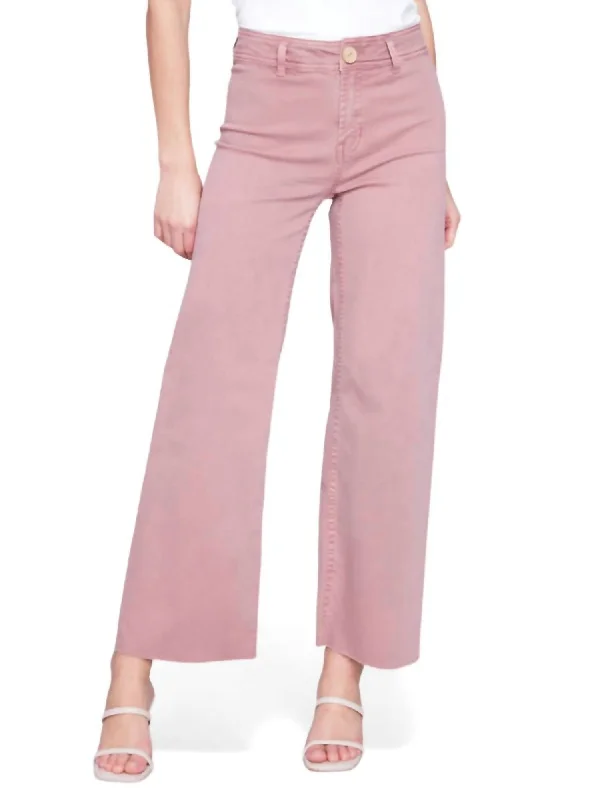 Wide Leg Pants In Woodrose