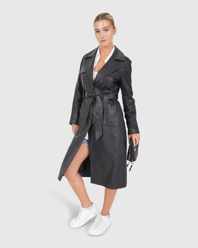 Unstoppable Leather Trench