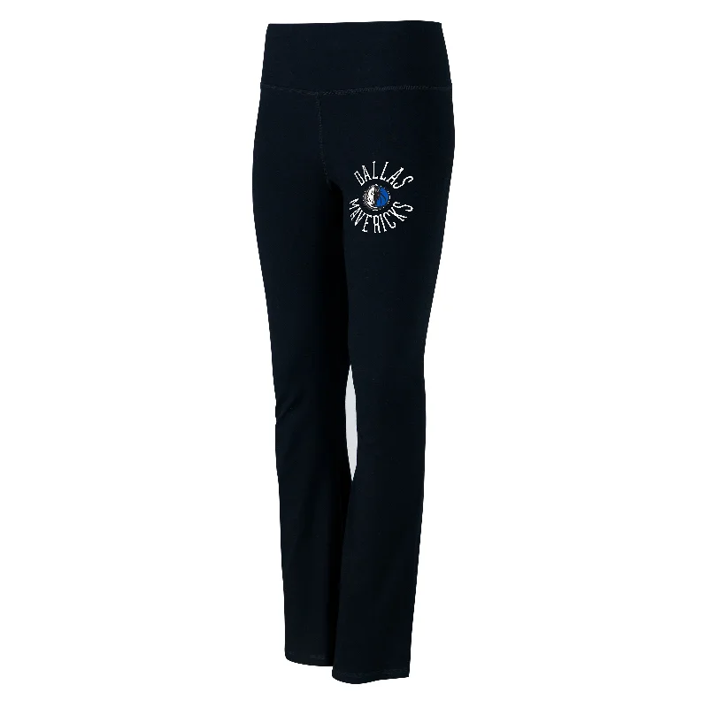 DALLAS MAVERICKS CONCEPTS SPORT WOMEN'S BLACK FLARED LEGGINGS